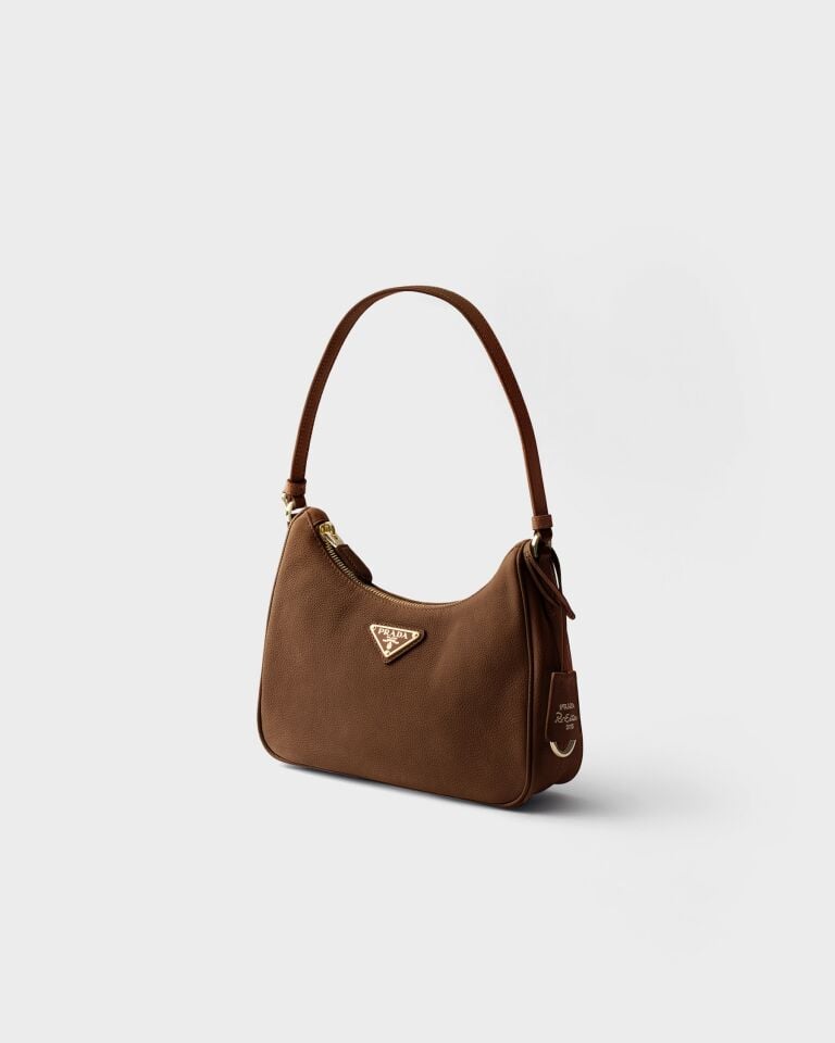 Re-Edition 2005 nubuck and Saffiano leather mini-bag